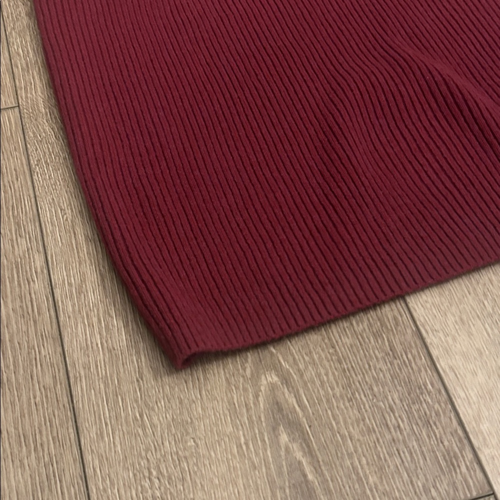 Halogen Burgundy Ribbed Tank Top - Picture 5 of 9